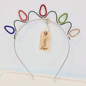 SUPER CUTE Holiday CZ Lightbulb Headband NWT